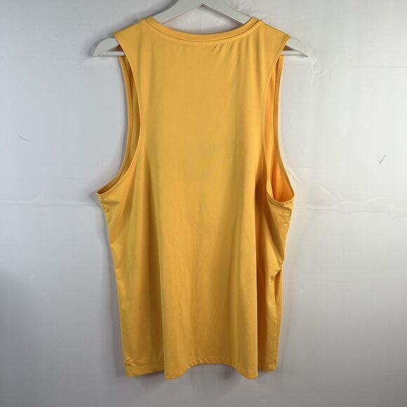 Zyia Active Sz XXL Bengal Tank Y Mesh Letter Sleeveless Yellow Orange Spell Out - Picture 9 of 10